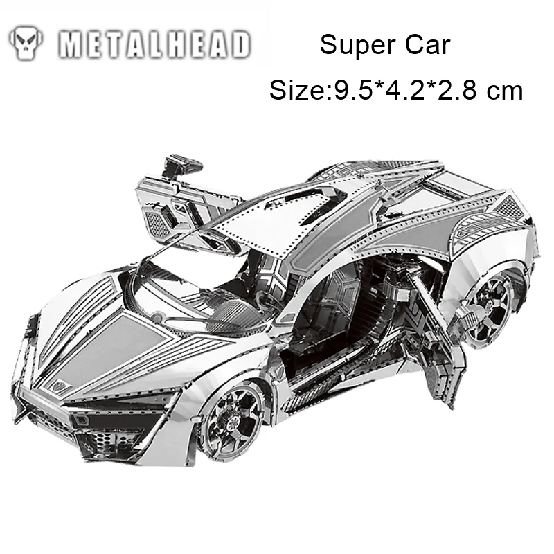 

Super Car Stainless Steel 3D Metal Nano-dimensional Kits Puzzle Assembling Cut Model Jigsaw Creative Birthday Gift Decoration