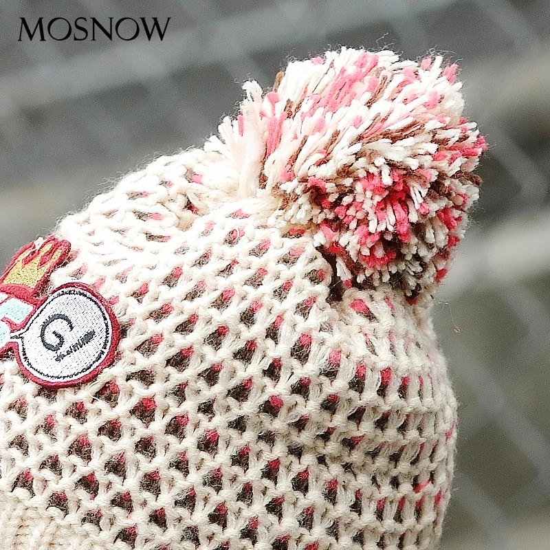 Детские шапки и шарф, комплект для мальчиков и девочек, модные милые 3 Помпона, высокое качество, новинка, вязаные зимние шапки, шарфы# MZ859
