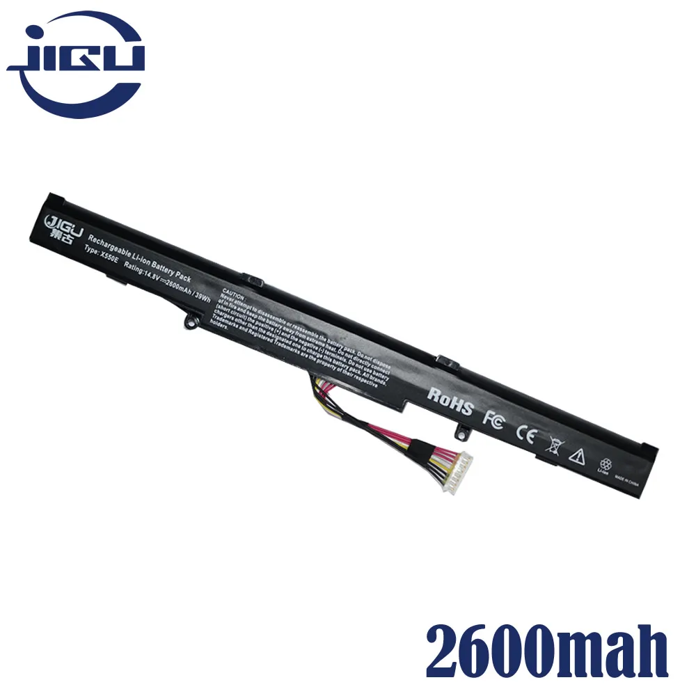 Ceny JIGU nowy akumulator do laptopa A41 X550E dla ASUS X450 X450E X450J X450JF X751L A450J A450JF A450E F450E 4 komórki
