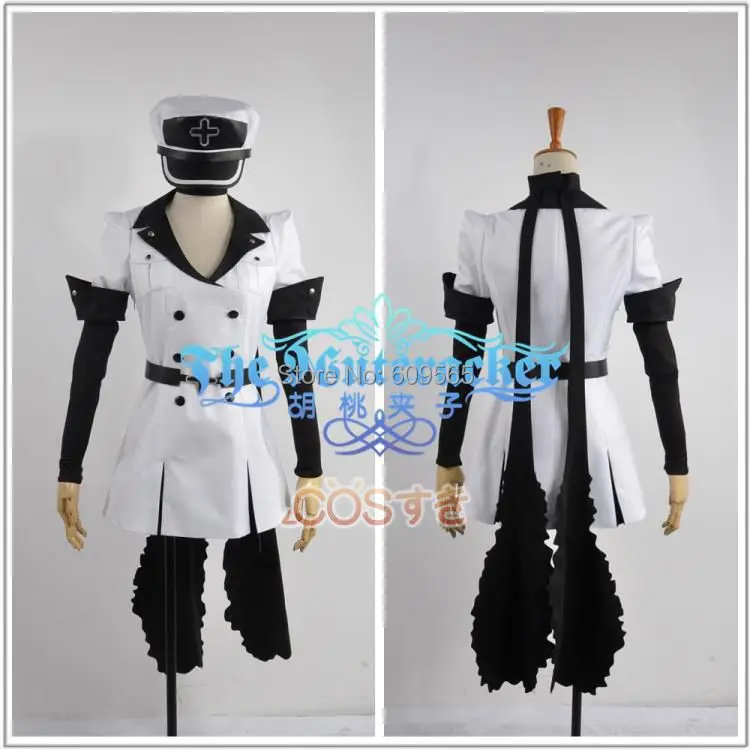 

Free Shipping! Akame Ga Kill Esdeath Cosplay Costume Custom Made Any Size Dresses, hats, belts, gloves, Scarves