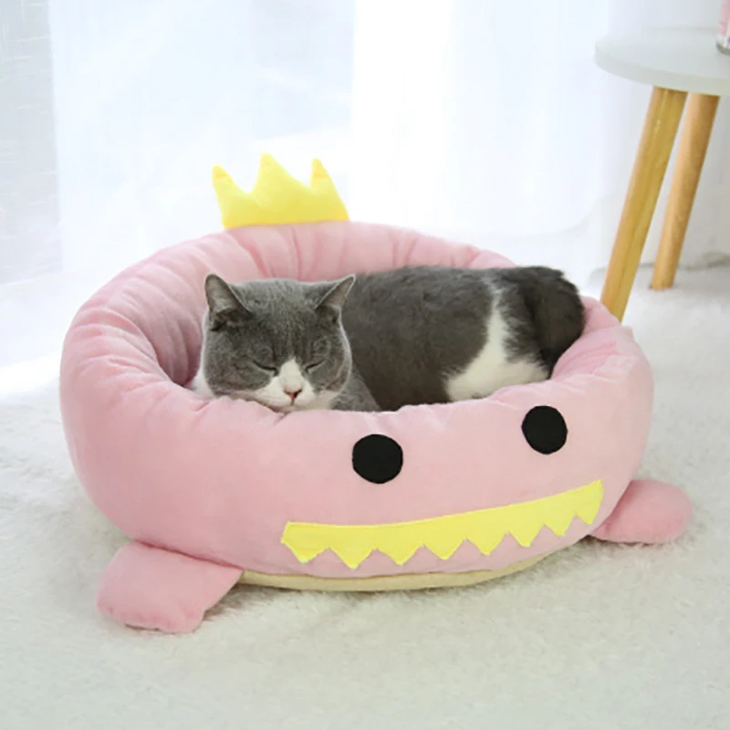 

JORMEL Deep Sleep Dog House Round Nest Autumn Winter Cat Mattress for Small Medium Dogs Warm Fleece Dog Kennel Puppy Mat Pet Bed
