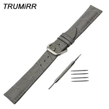 

Croco Genuine Leather Watchband 12/14/16/18/19/20/21/22/23/24mm for Maurice Lacroix Watch Band Steel Buckle Strap Wrist Bracelet