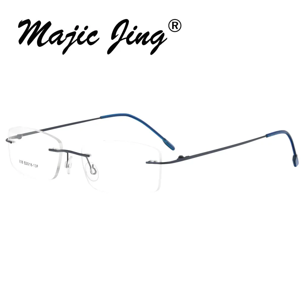 Оптические Очки Magic Jing без оправы металлические петли с памятью 50 шт./лот 808|frame