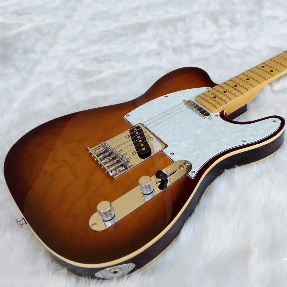 

2019 new arrival TL Electric Guitar Maple Fretboard ASH Top Sunburst musical instruments guitarras,GRAPH TECH Nut,Gallistrings