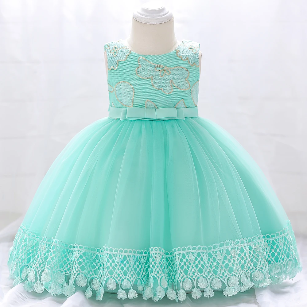 Christening Princess Toddler Birthday Party Ball Gown Dress Baby Girl