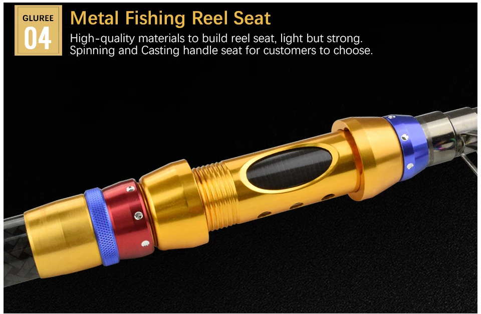 LUREE Carbon Spinning Fishing Rod Telescopic Rock Fishing Rod Carp Feeder Lure Tackle Super Hard 1.8m 2.1M 2.4M 2.7M 3.0M 3 (13)
