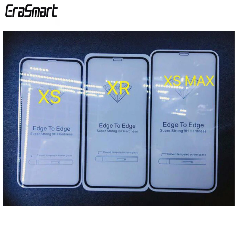 

Tempered Glass for iPhone XS/XR/XS Max Screen Protector Glass Film edge to edge super strong 9H Glass shield HD style