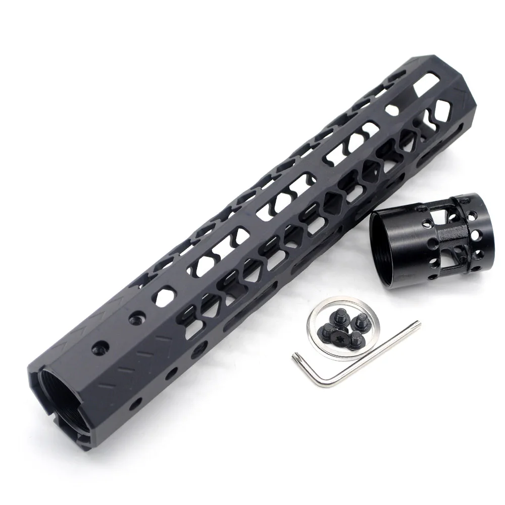 TriRock Ultralight Slim 7 'Ə'' 10 '཈'' 13 5 'ཋ'' M lok Handguard Rail Picatinny Mount System _black