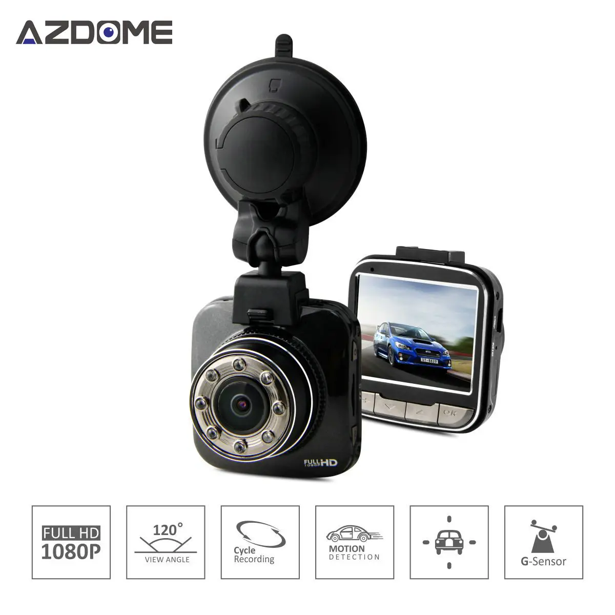 

G55 Car DVR Novatek 96650 Full HD 1080P 30fps 170 Degree 2.0"LCD Dash Camera With G-Sensor H.264 Night Vision WDR