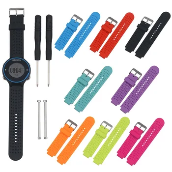 

Replacement TPE Silicone Watchbands Strap for Garmin Forerunner 235 230 220 630 620 735XT Watch Strap Wristband With Pins &Tools
