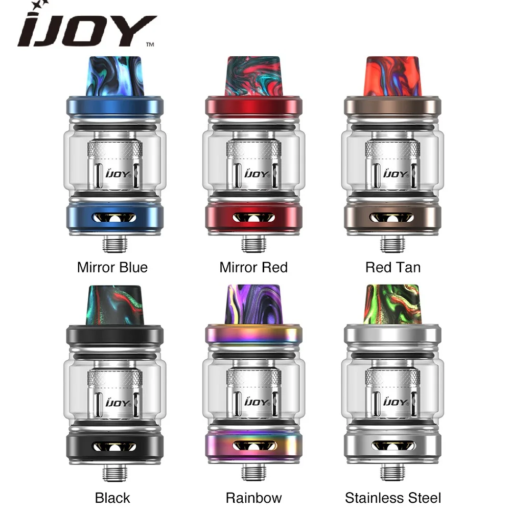 Оригинал 6 мл IJOY Shogun Subohm бак с сеточной катушкой большие облака герметичный Ecig Vape