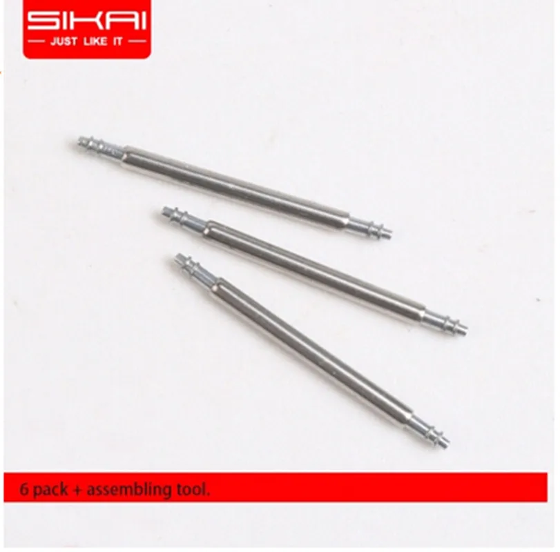 

SIKAI Stainless Steel Spring Bar for Watch Band Strap Spring Bar Link Pins Remover Silver Pack With Spring Bar Tool 20mm 22mm