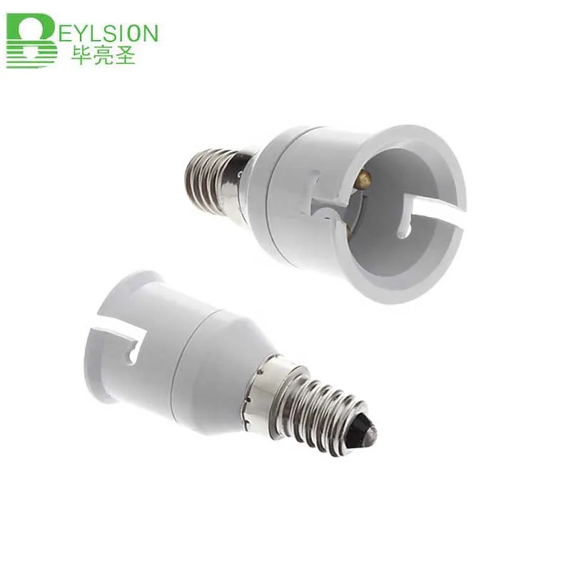 

BEYLSION New Arrival E14 To B22 LED Light Bulb Adapter Light Lamp Convertor Holder Socket Lamp Bases White GOOD Quality1