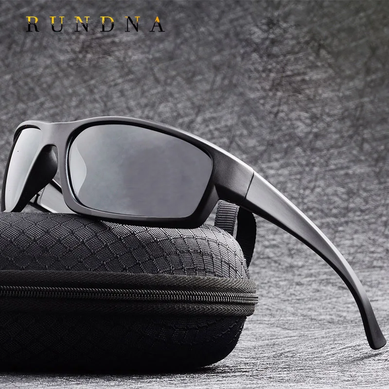 Black Polarized Sports Sunglasses Mens Outdoor Cycling Bike Riding