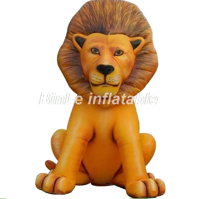 Outdoor lifelike giant inflatable lion inflatable animal shape for