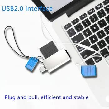 

SD/TF Micro Mobile Computer Multi-in-one OTG Zinc Alloy Multi-function Card Reader Type-c USB Connection