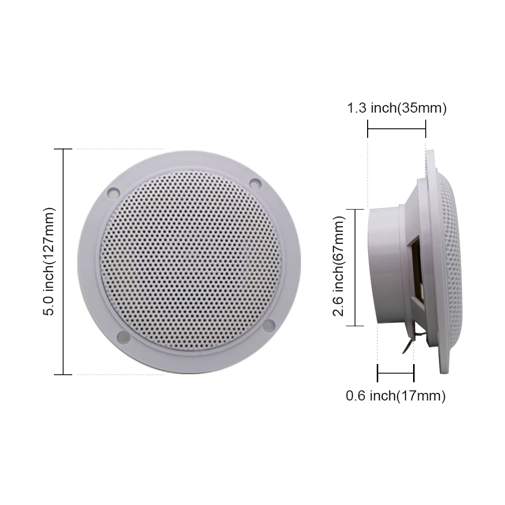 Морской аудио MP3 радио FM AM Bluetooth музыкальная стерео + 1 пара 4 'ƈ сторонняя