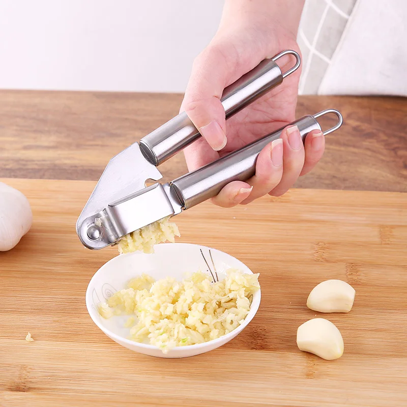 Stainless Steel Garlic Press Grinding Grater Garlic chopper Crusher