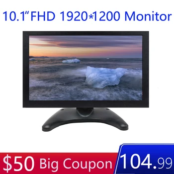 

10.1 inch Monitor 1920*1200 with Video Audio AV BNC USB VGA HDMI 10 inch Dispaly for CCTV Camera PC DVD Laptop