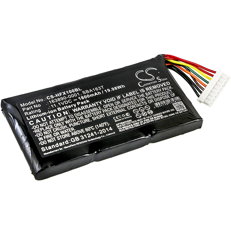 

UPGRADE Cameron Sino Battery For Honeywell 163890-0001,SBA163T BarCode, Scanner Battery Li-ion 1800mAh / 19.98Wh
