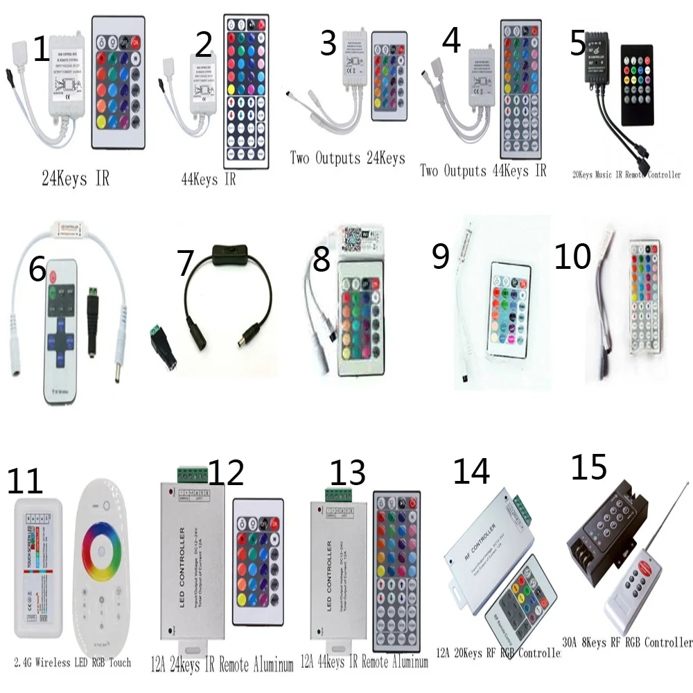 Merhole 12 В RGB Цвет светодио дный контроллер Яркость диммера для 3528 5050 5630 полосы