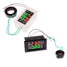 AC de Doble Pantalla de alta Calidad 300 V 10A Del Amperímetro Del Voltímetro LED Digital del Metro de Voltio Amperios