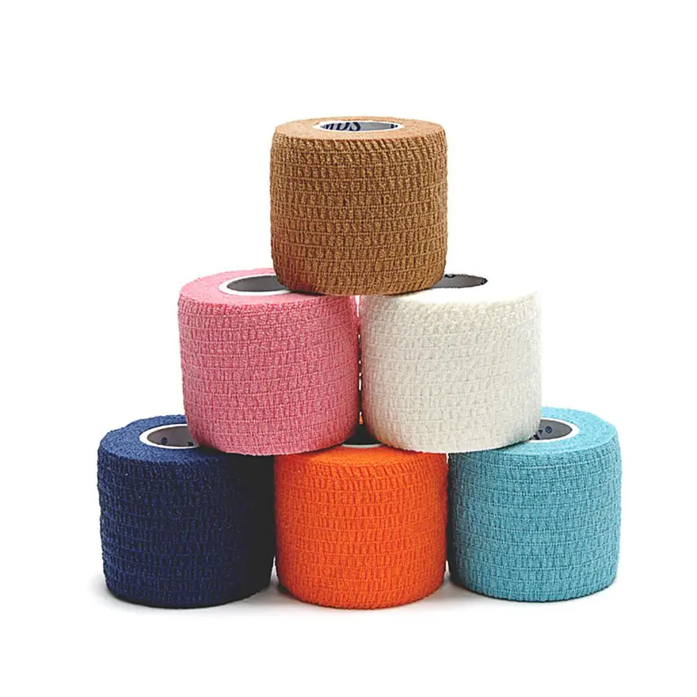 HobbyLane 5cm*4.5m Non-woven Fabric Self-sticking Sports Tape Volleyball Finger Guard Basketball Ankle Knee Guard Bandage