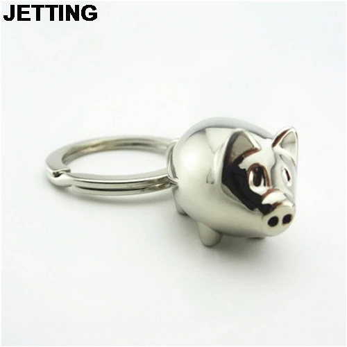 

JETTING Lovely Mini Pig Key Chain Key Ring Cute Gift Keyring Charm Decoration Keyfob Gifts Wholesale 1Pcs