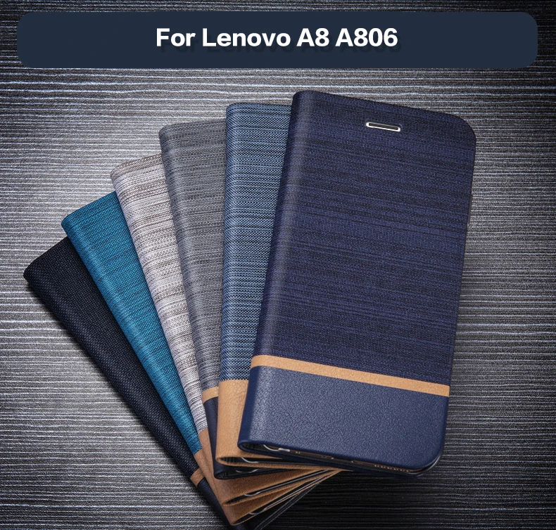 Business Leather Phone Case For Lenovo A8 A806 Flip Wallet Case Back Cover For Lenovo A8 A806 Silicone Case