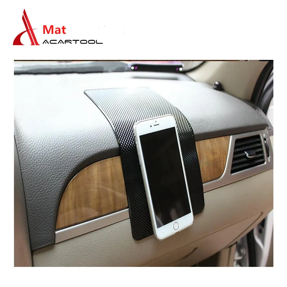 

Reusable Car Non-slip Mat PVC Grid Pad for Mobile Phone/Glasses/Coin Dashboard Holder Double Sided Sticky Pad 15*11cm