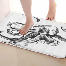 Осьминог Стиль Ванная комната Коврики, забавные Нескользящие Для ванной Коврики, Занавески для душа Интимные аксессуары, Коврики Чинг вашей душе Шторы