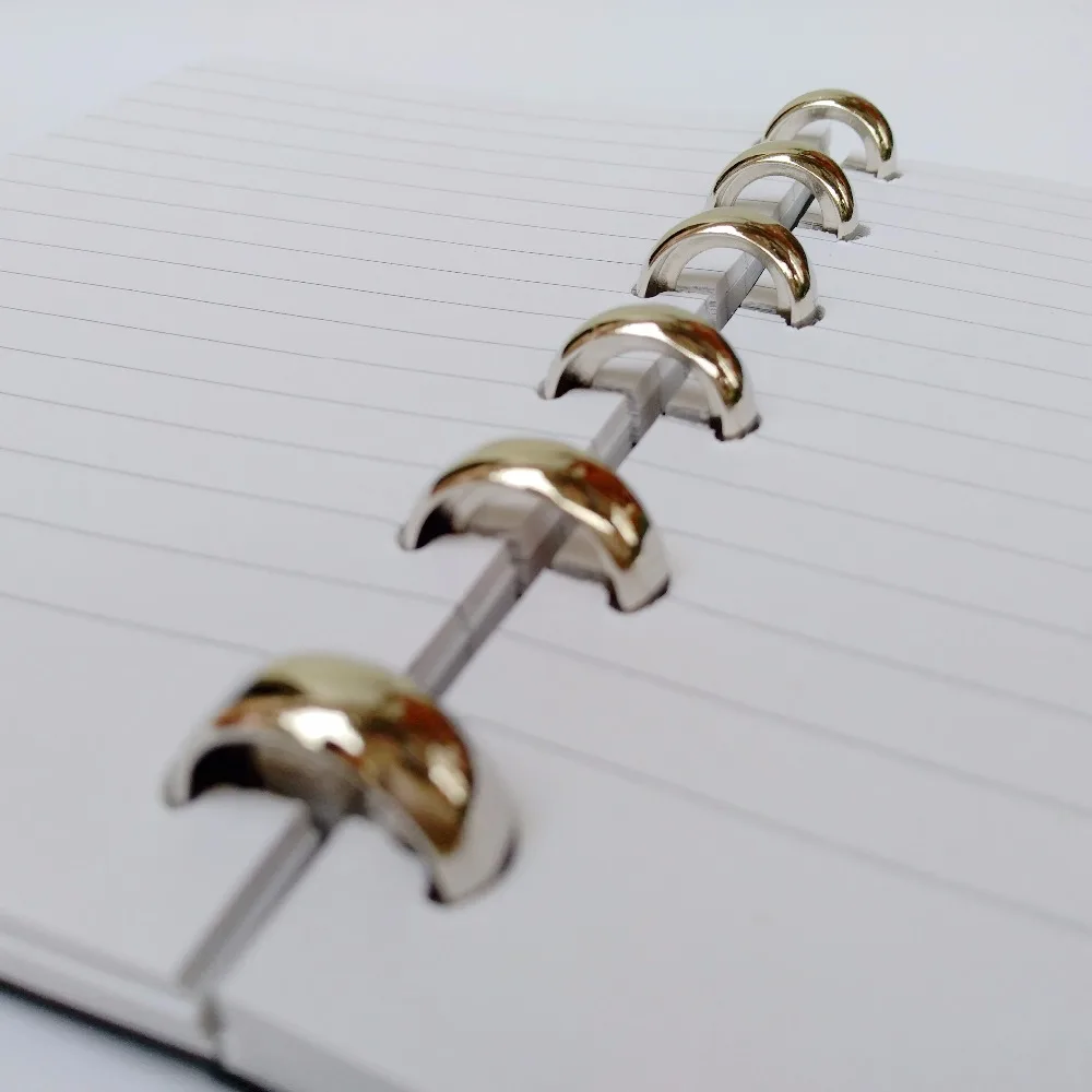 6PCS 18mm Inner Diameter Plastic Loose Leaf Notebook Ring Binder Ring Clip Album Scrapbook Craft Photo Split Rings Tool