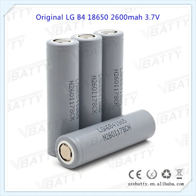 Для LG B4 18650 3,7 V 2600 mAh аккумуляторная батарея для LG 2600(ABB4) литий-ионная батарея промышленного использования(1 шт