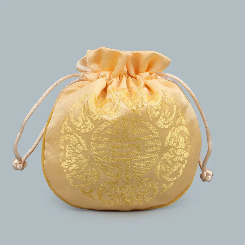11,5*11,5 см портмоне винтажные вышитые украшения Органайзер сумка для переноски сумки Шелковый парчовый мешочек подарки сумка