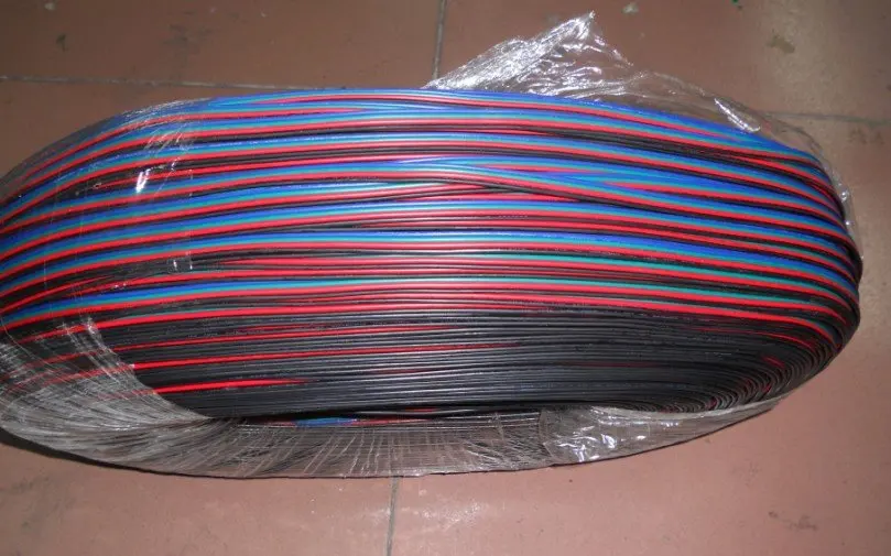 4 контактный RGB кабель 18AWG для светодиодного модуля 50 м в рулоне|cable usb iphone 3g|rgb to