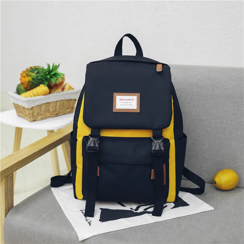 Menghuo Cover Backpack Women Leisure Travel Laptop Backpacks Men Business Mochila Waterproof Nylon Teenagers Student School Bags (31)