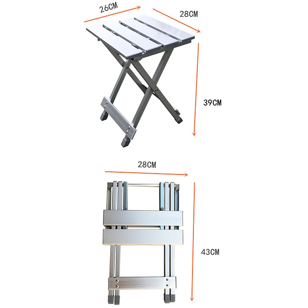 Многофункциональный складной табурет из алюминиевого сплава, устойчивый к царапинам, портативный стул для рыбалки, высокой интенсивности, удобный для кемпинга