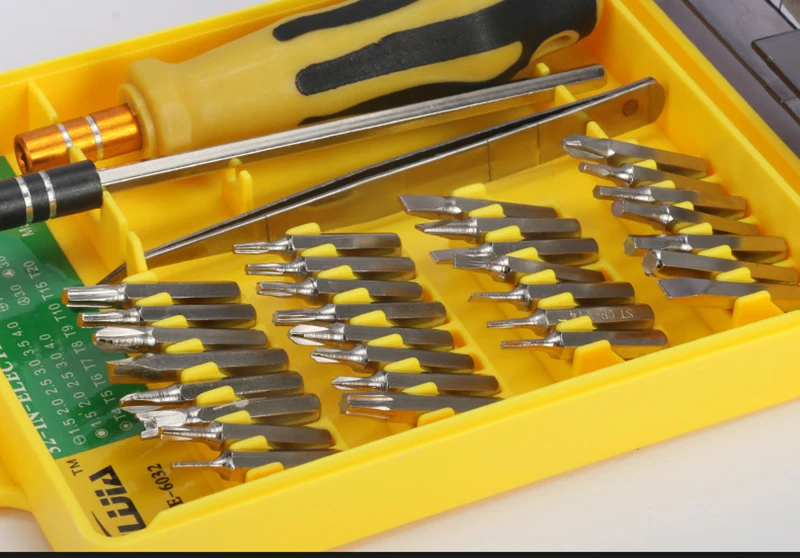 Jewii Screwdriver Set 32 in 1 Magnetic Screw Head Bits With Long Pole Torx Slotted Phillips Repair Tool Set For Mobile Phone Digital Product A7