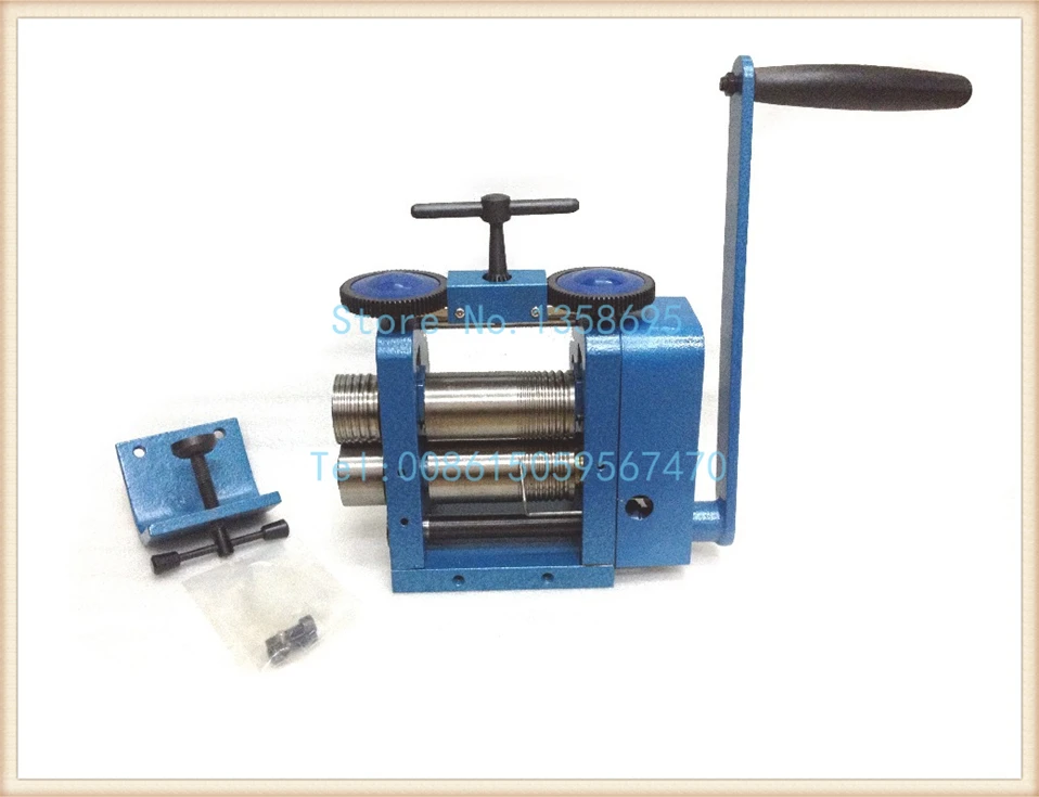 Jewelersest Blue Rolling Mill ( 4 Rollers ), Hand Operated Jewelry Rolling Mill With Maximum