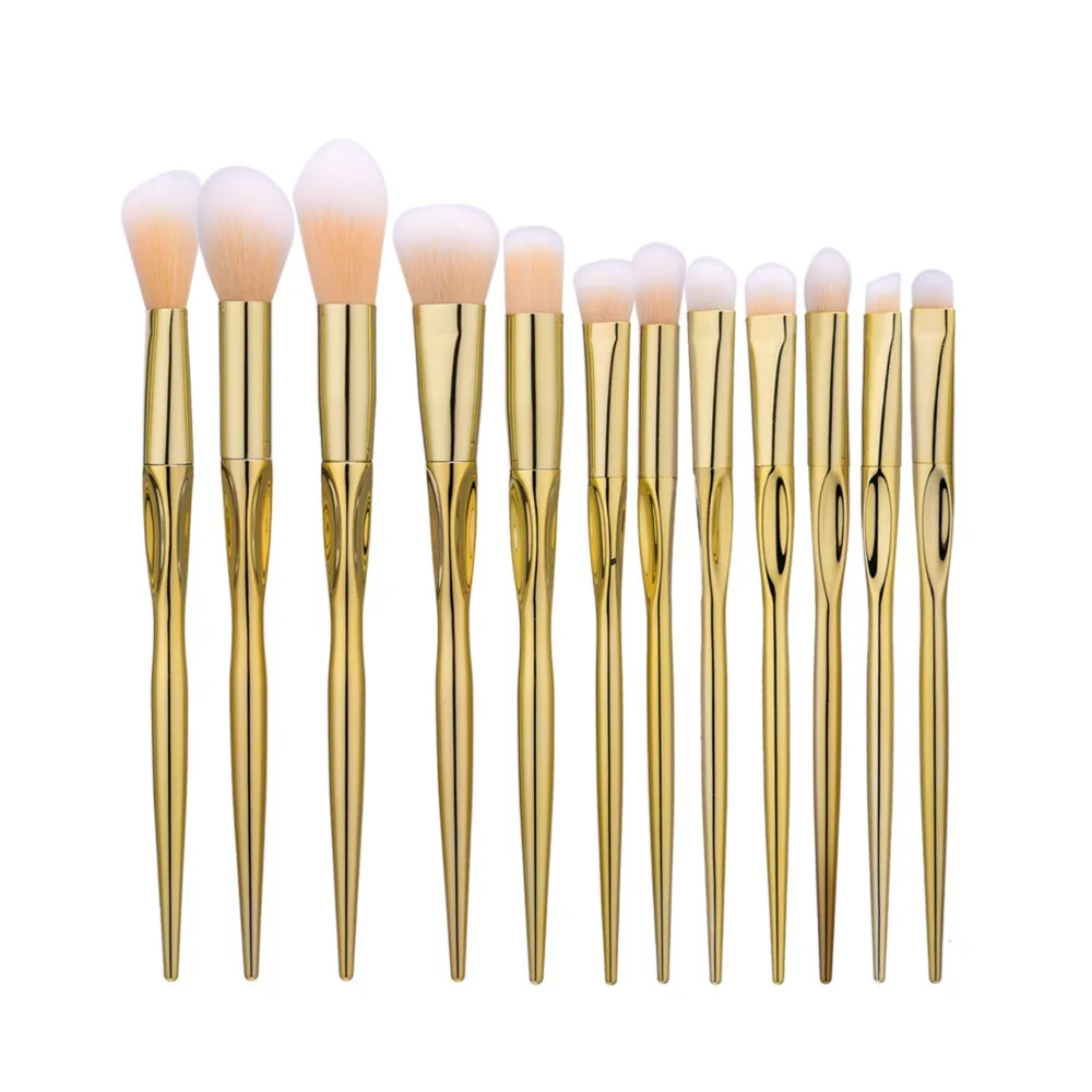 12Pcs Makeup Brushes Set Nylon Foundation Powder Face Eye Blush