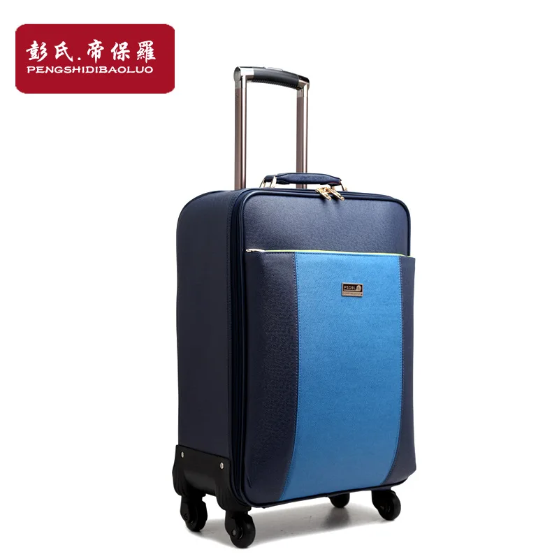 Expandable 16/20/22 Inch Spinner Suitcase, Bluein Rolling Luggage from