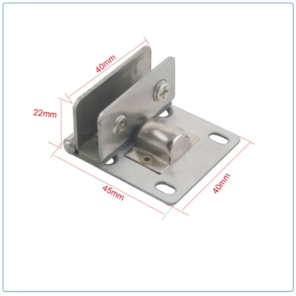 2 шт. кабинет Стекло петель дверь распашная зажим Нержавеющая сталь стены Стекло Душ шарнира Fit 5-8 мм Толщина стекло шарнир