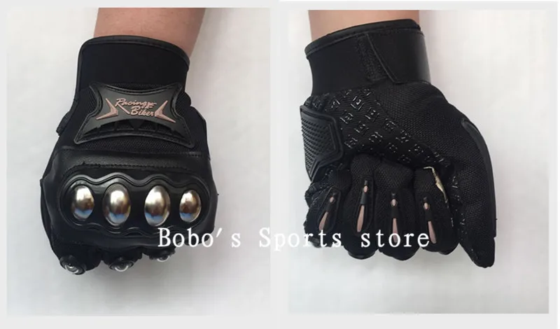 Новые перчатки для мотокросса из нержавеющей стали, мотоциклетные перчатки черного цвета, гоночные защитные перчатки, мотоциклетные перчатки, мотоциклетные перчатки Luvas