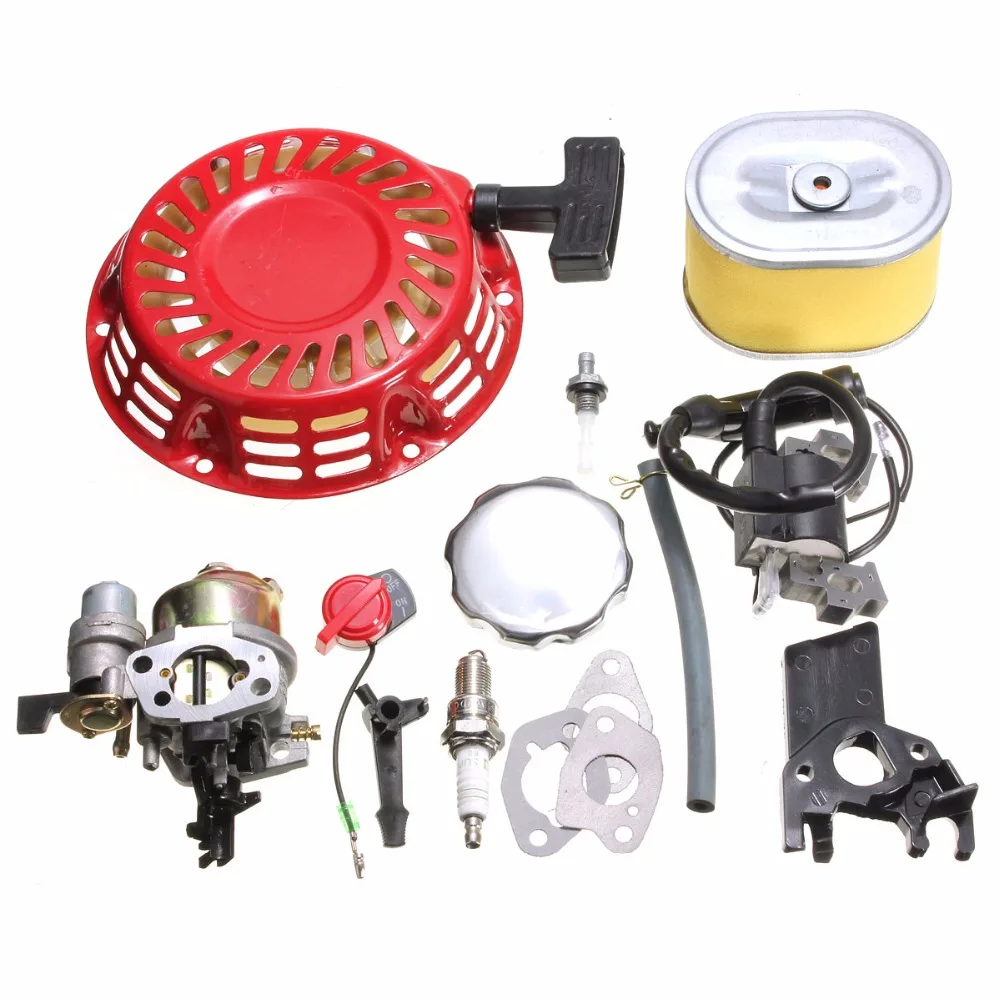 

For Honda GX160 GX200 Carburetor Recoil Ignition Coil Spark Plug Air Filter