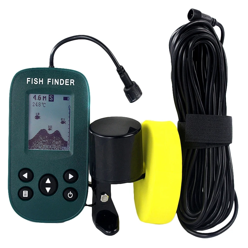 ABGZ-Findfish المحمولة سونار صياد السمك يده السلكية صياد السمك Fishfinder جهاز استشعار إنذار محول مع شاشة إل سي دي