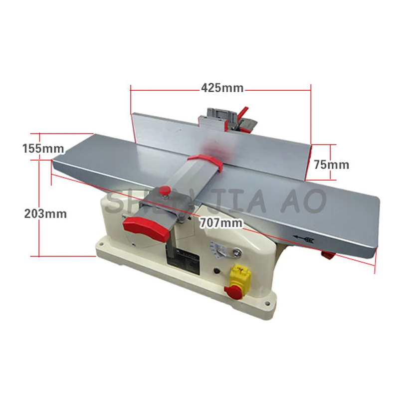 Бытовой Настольный деревообрабатывающий строгальный станок многофункциональный DIY Электрический строгальный станок по дереву 220 В 1 шт