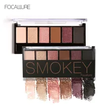 FOCALLURE открытые матовые тени для век Палитра пигментированный макияж Smokey Eye стойкий мерцающий тени для век