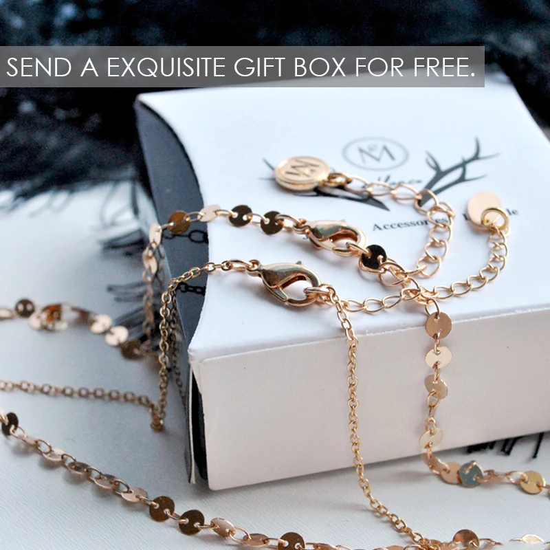 e-Manco Bohemia Choker Necklaces For Women Two Layered Hot Sale Gold Chain Copper Adjustable Femme Necklace Fashion Jewelry