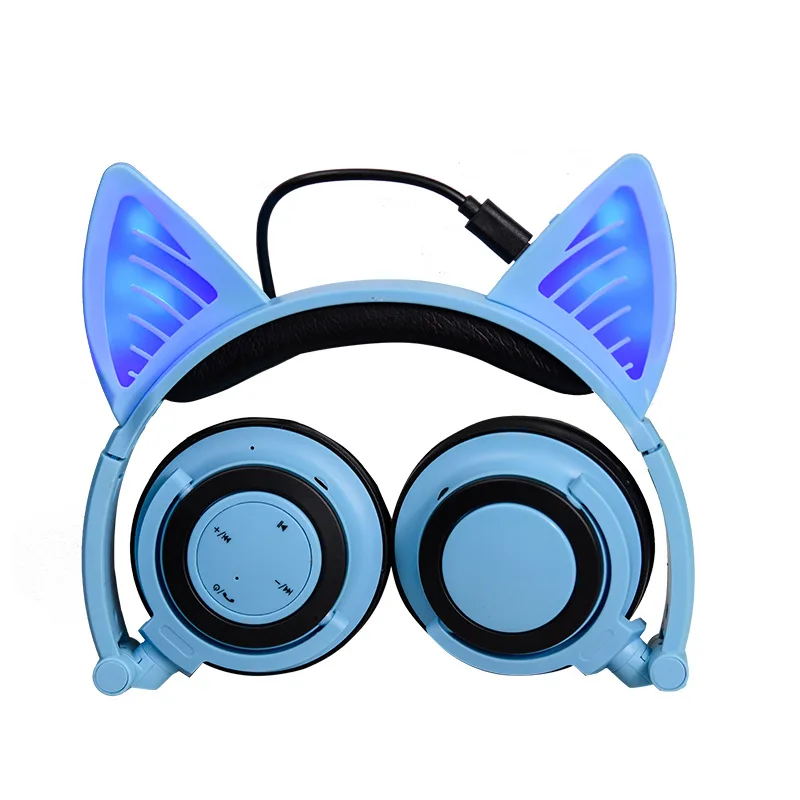 LIMSON Bluetooth Беспроводная детская гарнитура с кошачьими ушками мигающие милые