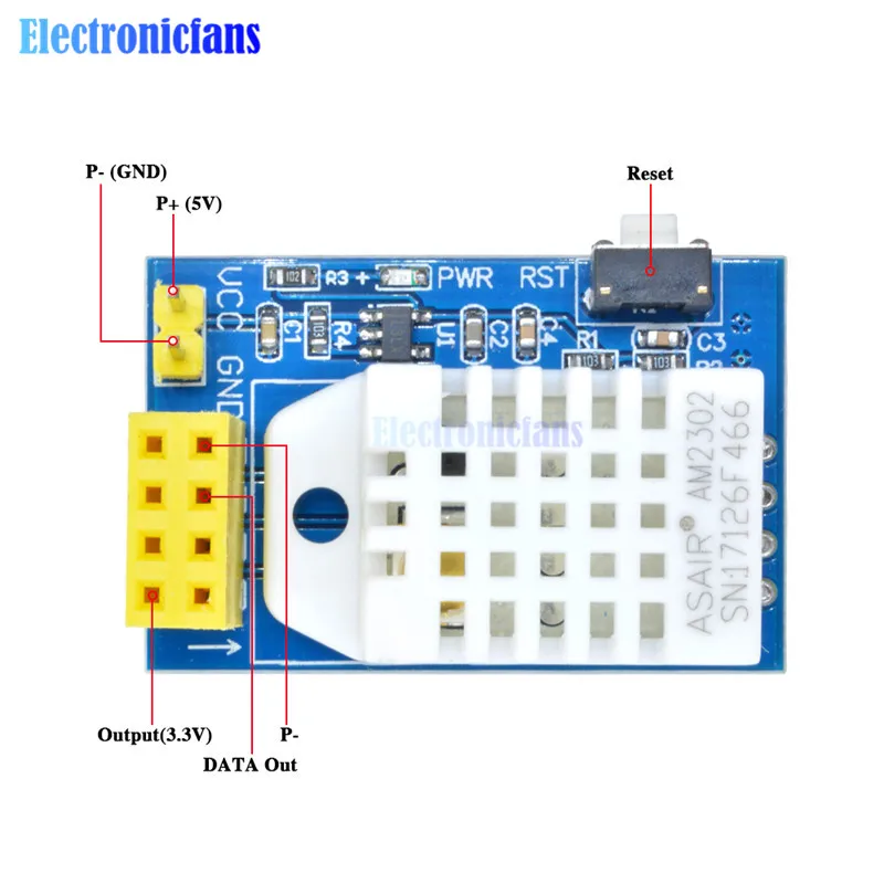 ESP8266 ESP-01 ESP-01S ESP01 DHT22 AM2302 Цифровой Датчик температуры и влажности Wifi модуль Замена SHT11 SHT15 высокая точность